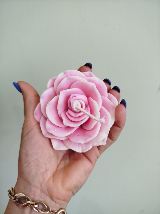 شمع گل رز