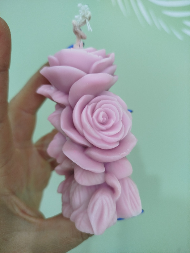 شمع رز استوانه ای