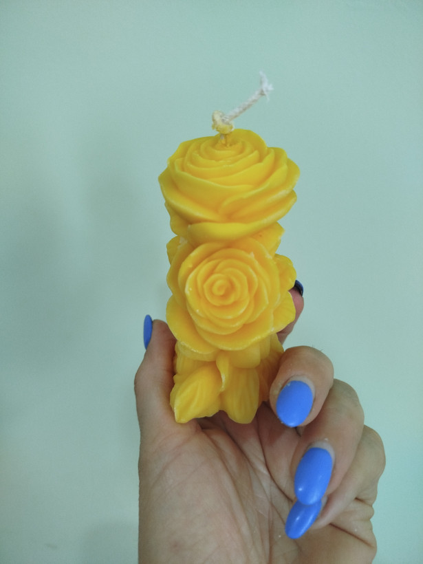 شمع رز استوانه ای